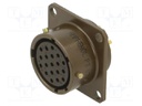 Connector: circular; socket; female; PT/451; 7.5A; 600V; PIN: 19