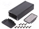 Enclosure: shielding; X: 59mm; Y: 120mm; Z: 31mm; aluminium; black