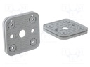Suction-plate for vacuum block; 100g; 120x120x16.5mm