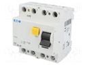 RCD breaker; Inom: 25A; Ires: 100mA; Max surge current: 250A; 400V