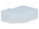 Bracket; polyamide; L: 16mm; H: 13mm; Body: natural; W: 6mm