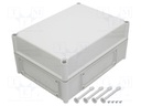 Enclosure: wall mounting; X: 280mm; Y: 380mm; Z: 180mm; EK; grey; IK08