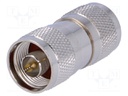 Coupler; N plug,both sides; straight