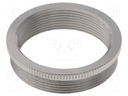 Reduction of threads for glands; Int.thread: PG36; brass; nickel