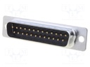 D-Sub; PIN: 25; plug; male; soldering; for cable; gold flash; 250V