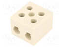 Terminal block; screw terminal; ways: 2; 16mm2; terminals: 4; 450V