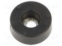 Washer; Base dia: 19mm; zinc plated steel; H: 7mm; Plating: rubber
