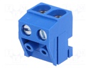 Pluggable terminal block; Contacts ph: 5mm; ways: 2; angled 90°