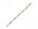 LED tape; white warm; 2835; 12V; LED/m: 120; 8mm; IP33; 9.6W/m