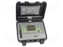 Meter: grounding resistance; IP54; 4kg; Interface: USB; 25V,50V