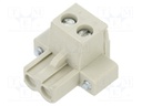 Pluggable terminal block; 5.08mm; ways: 2; straight; plug; female