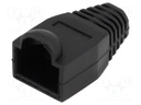 RJ45 plug boot; 6.5mm; Colour: black