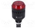 Signaller: lighting-sound; 24VAC; 24VDC; Colour: red; IP65; 58mA