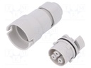 Connector: AC supply; screw terminal; female; 9÷12mm; 1÷2.5mm2