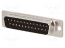 D-Sub; PIN: 25; male; soldering; for cable; gold flash