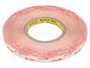 Tape: fixing; W: 12mm; L: 33m; D: 500um; acrylic; transparent; UL-746C