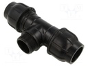 Splice terminal: clamping; for PE pipes; Plast; Medium: water
