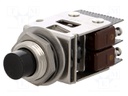 Switch: push-button; Pos: 2; SPDT; 5A/250VAC; 5A/30VDC; black