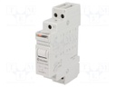 Relay: installation; bistable; NO x2; 12VAC; Mounting: DIN; 16A