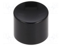 Switch Cap, MPE Series Miniature Pushbutton Switches, Black