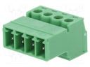 Pluggable terminal block; 3.81mm; ways: 4; straight; plug; male