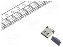 Connector: USB C; socket; SMT; PIN: 16; vertical; top board mount