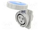 Connector: AC supply 3-phase; socket; female; 32A; 230VAC; IP67