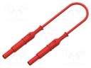 Test lead; 70VDC; 33VAC; 12A; banana plug 4mm,both sides; Len: 1m