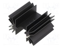Heatsink: extruded; TO218,TO220,TO247; black; L: 25mm; W: 41.6mm