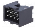 Socket; IDC; male; PIN: 8; straight; THT; tinned; 2.54mm; Layout: 2x4