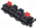 Terminal; loudspeaker; PCB snap-in; for panel mounting,screw