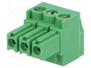 Pluggable terminal block; Contacts ph: 3.5mm; ways: 3; straight
