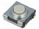 Microswitch TACT; SPST-NO; Pos: 2; 0.05A/24VDC; SMT; none; 1.57N