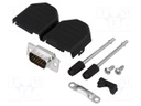 D-Sub HD; PIN: 15; plug; male; soldering; for cable