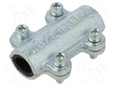 Two-part; 10bar; cast iron; CLAMPS; Seal: EPDM; 3/8"