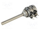 Potentiometer: shaft; single turn; 10kΩ; 200mW; THT; 6mm; metal