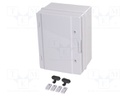 Enclosure: wall mounting; X: 310mm; Y: 410mm; Z: 230mm; ABS; IP65