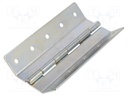 Hinge; Width: 103.6mm; zinc-plated steel; natural; H: 145mm