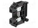 Splice terminal: rail; 0.5÷10mm2; ways: 1; terminals: 2; black; TS35
