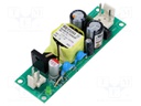 Converter: AC/DC; 15W; 80÷275VAC; Uout: 5VDC; Iout: 3A; 82%; on panel