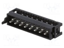 Plug; Micro-MaTch; male; PIN: 16; IDC; for ribbon cable; Layout: 2x8