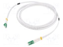 Fiber patch cord; OS2; LC/APC,both sides; 5m; LSZH; white