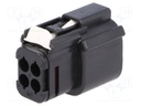 Connector: automotive; MX150L; plug; female; 22AWG÷18AWG; PIN: 4