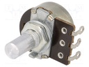 Potentiometer: shaft; single turn; 470kΩ; 200mW; ±30%; soldered