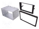 Radio mounting frame; Audi; 2 DIN; black
