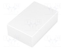 Enclosure: designed for potting; X: 60mm; Y: 90mm; Z: 28mm; ABS; grey