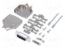 D-Sub; PIN: 15; plug; female; turned contacts; straight; soldering