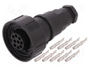 Connector: circular; plug; female; PIN: 9; Buccaneer Standard; IP68