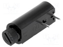 Fuse holder; cylindrical fuses; Mounting: horizontal; 5x20mm; 6A
