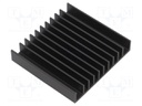Heatsink: extruded; grilled; TO218,TO220; black; L: 57.9mm; W: 61mm
